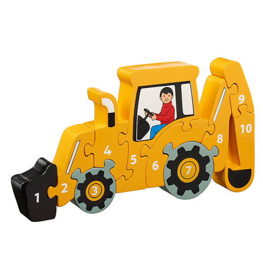 Yellow Digger 1-10 Jigsaw